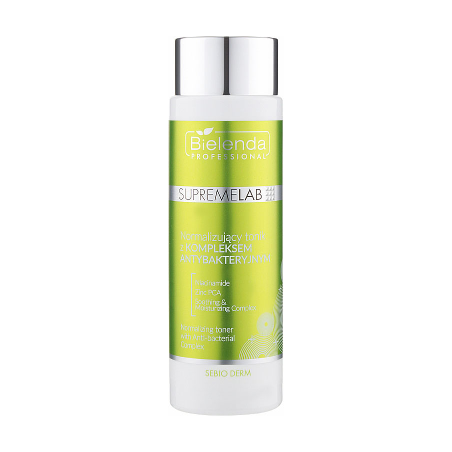 Нормалізувальний тонік для обличчя Bielenda Professional Supremelab Sebio Derm Toner з антибактеріальним комплексом, 200 мл