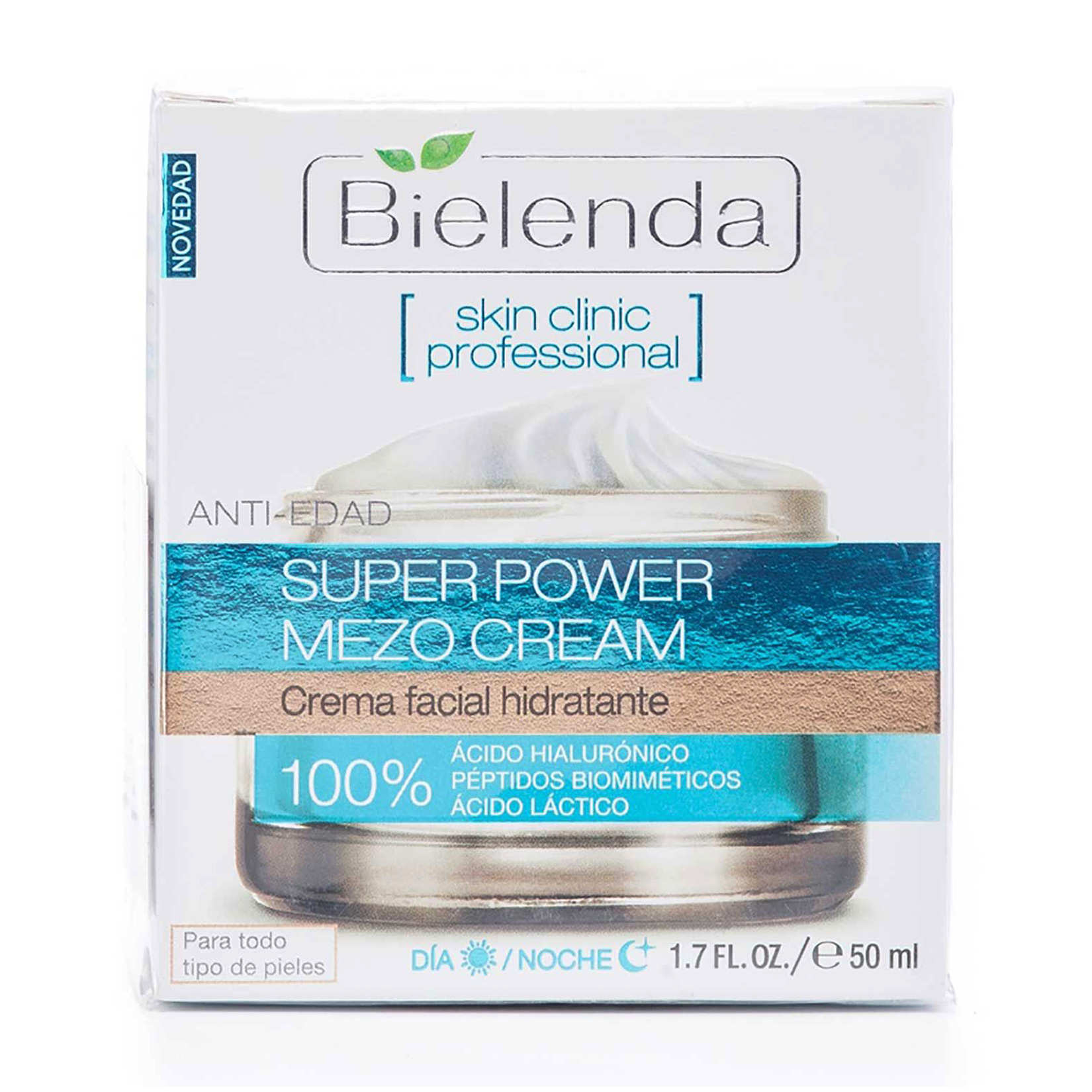 Зволожувальний крем для обличчя Bielenda Skin Clinic Рrofessional Super Power Mezo Cream, 50 мл